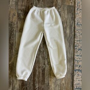 SHEIN White Textured Joggers